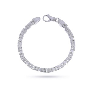 Bransoleta łańcuszkowa ze srebra pr.0,925 pełny splot KRÓLEWSKI